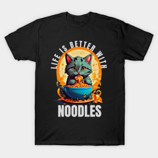 Meow-nificent Noodle Delight T-Shirt